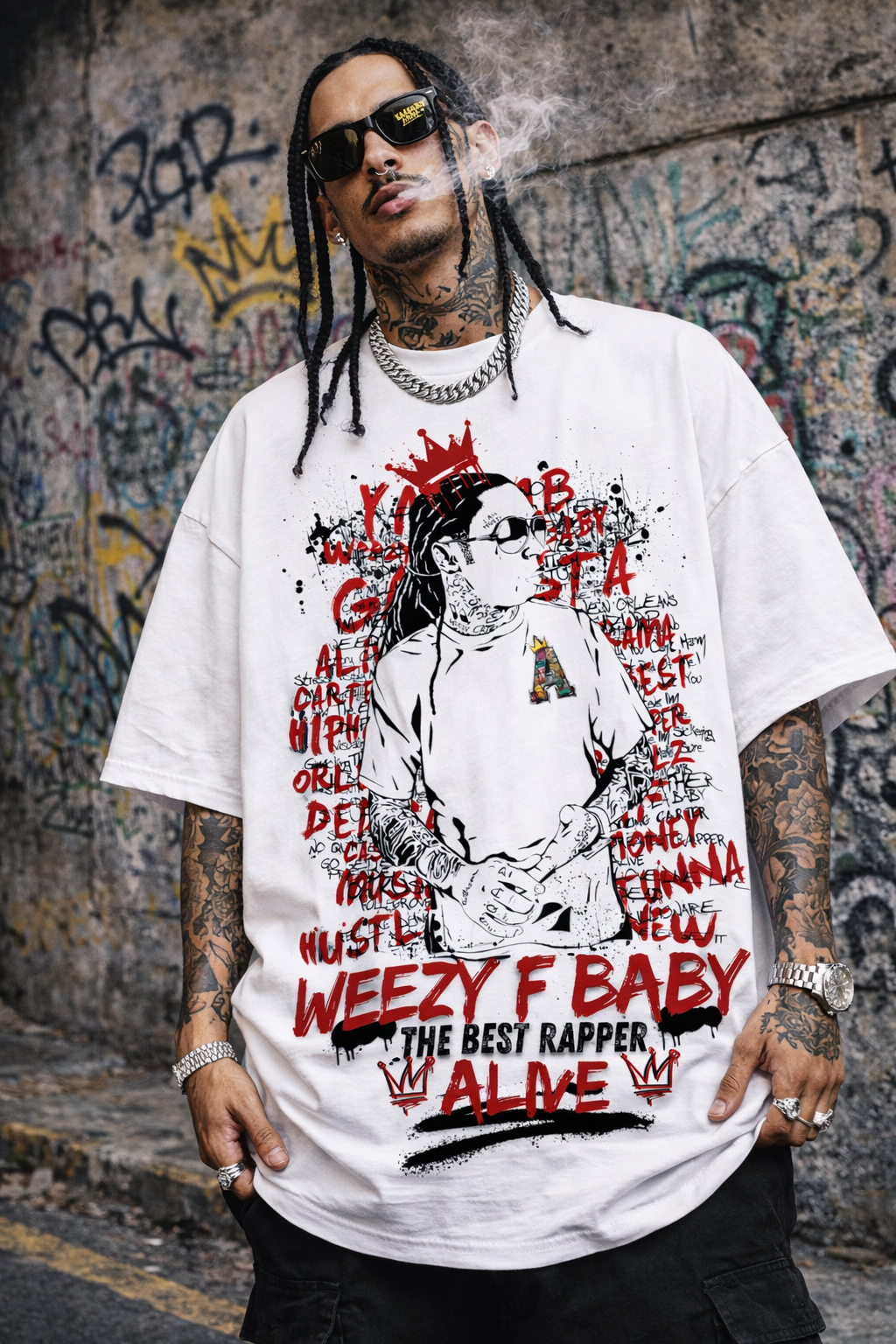 WEEZY F BABY DEDICATION TEE