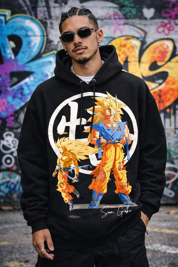 SS3 Son Goku Hoodie BLACK